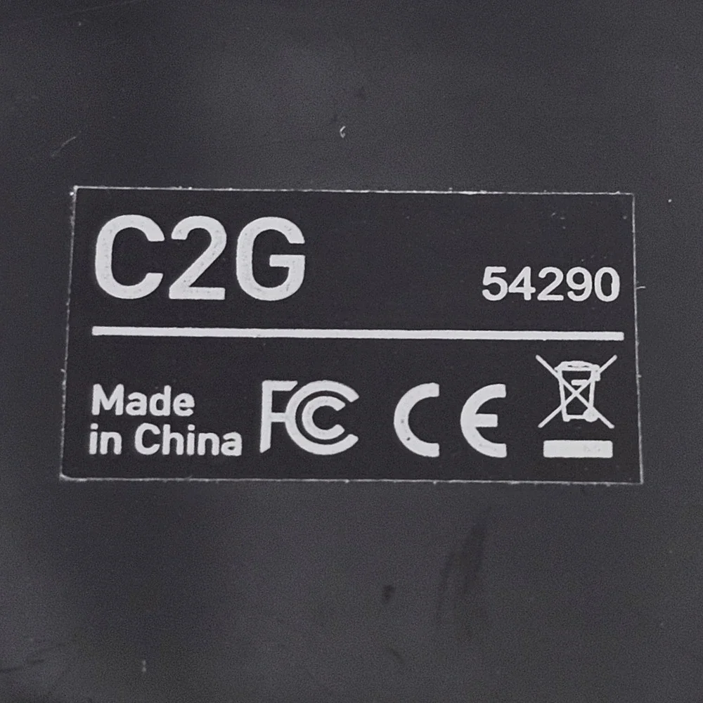 C2G‎ 54290 Mini DisplayPort To Dual DisplayPort MST Hub Adapter Splitter Black